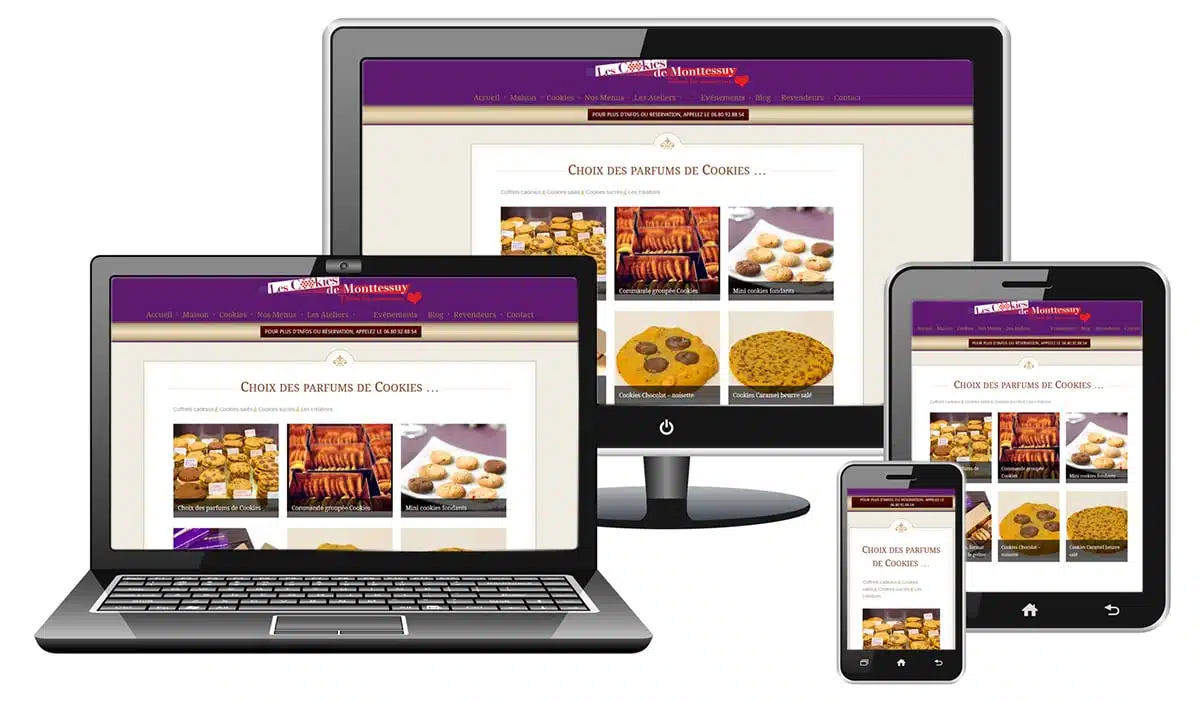 Réalisation de site Internet : Les Cookies de Monttessuy