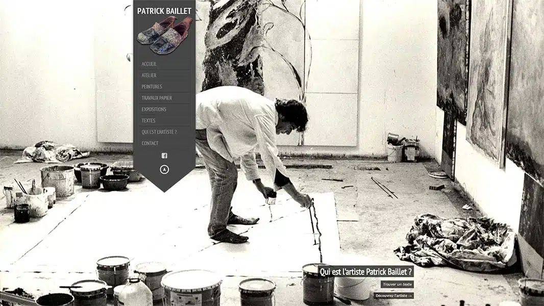 Refonte du site Internet d’un artiste peintre plasticien Refonte du site web d’un artiste peintre plasticien