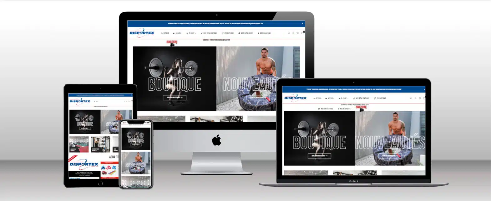 Exemple de boutique en ligne créée par Success3.fr, agence e-commerce à Reims